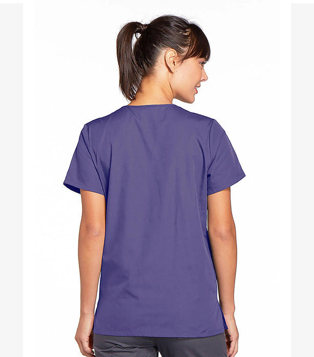 Microfiber Women's Scrub Top Front Open