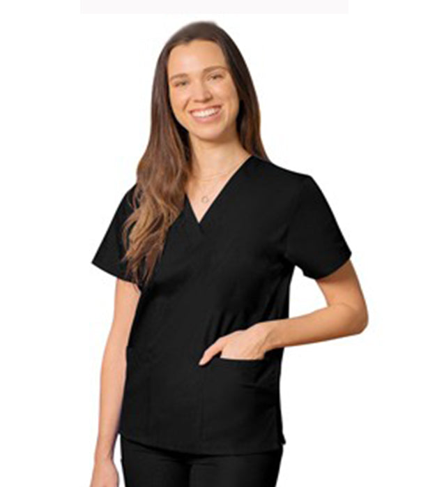 Poplin Women's Scrub Set - 4 Pockets, Half Sleeves (2-Pocket Top & 2-Pocket Pant)
