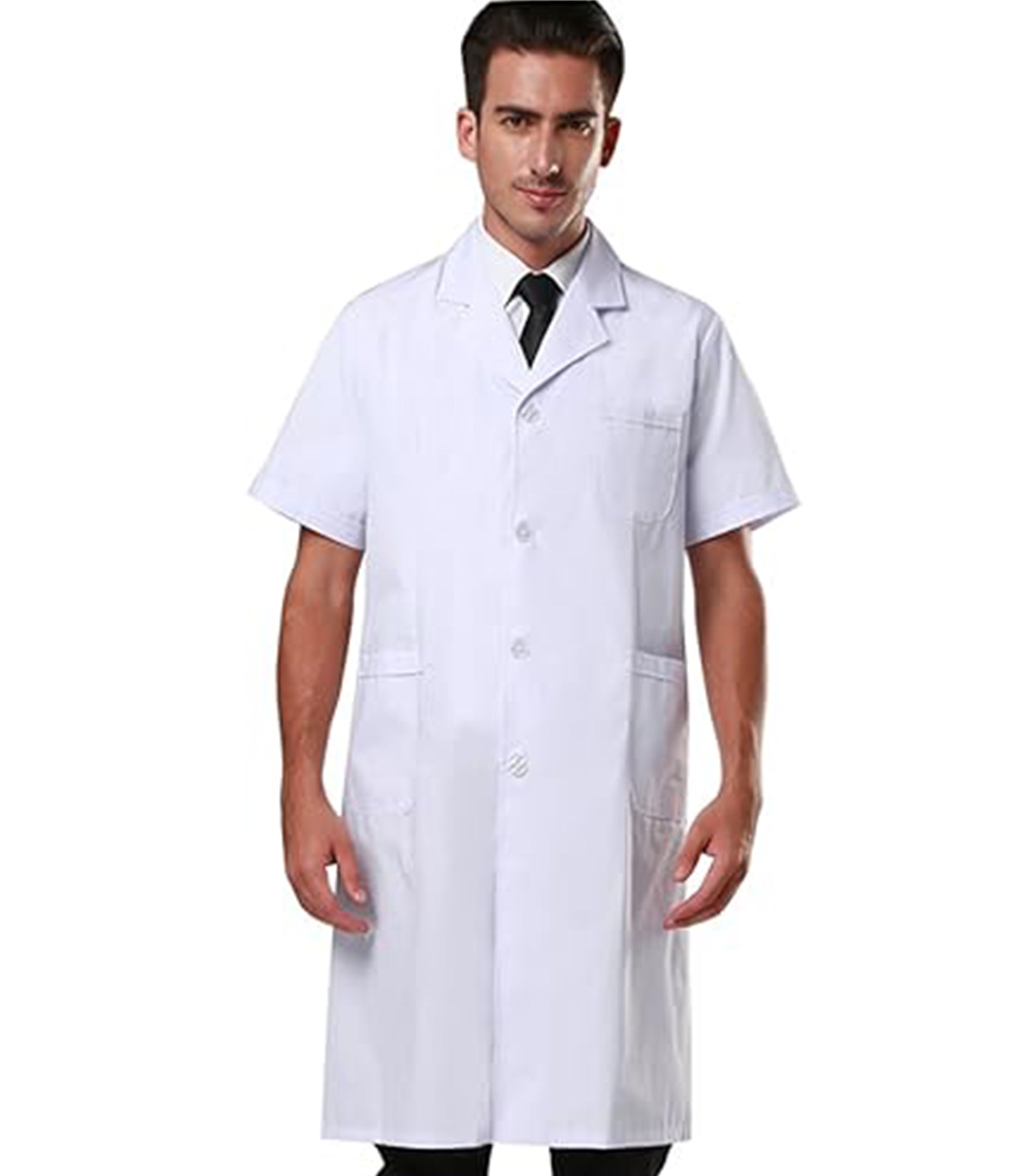 Unisex Half-Sleeve Lab Coat