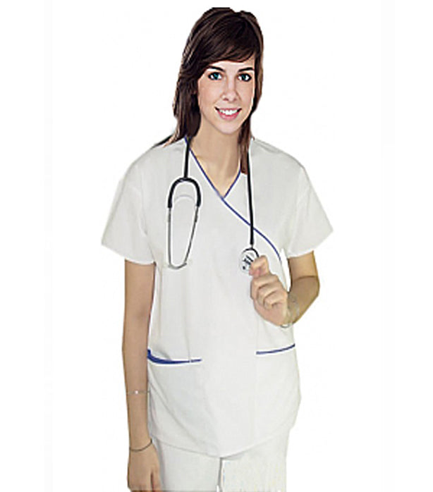 Women's Mock Wrap Scrub Top