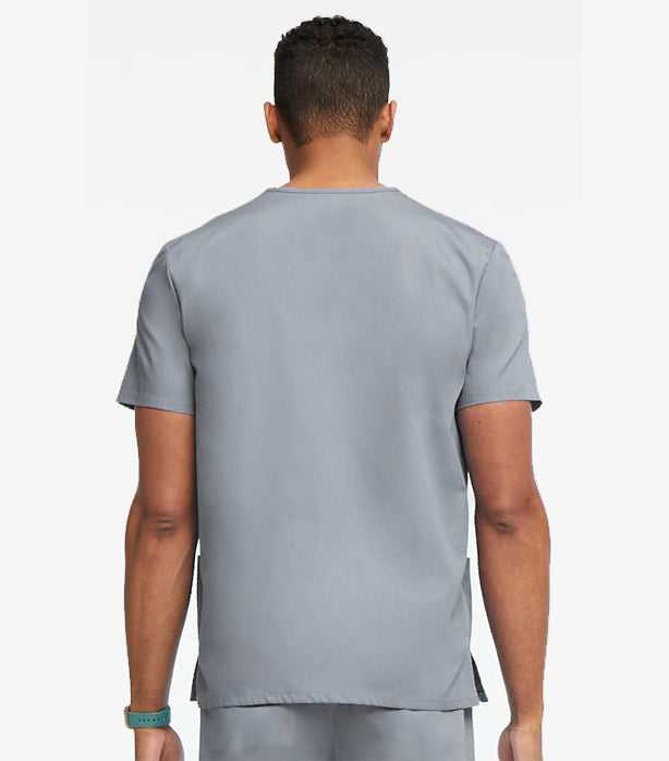 Poplin Unisex V-Neck Scrub Top - Without Pocket, Half Sleeve