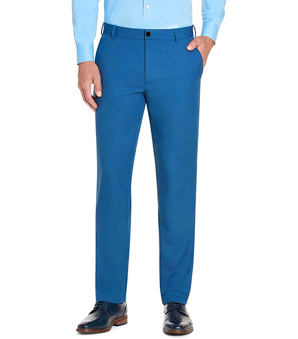 Poplin Unisex Scrub Pant 2 Pockets with Belt Loops and Zip with Half Elastic Waistband