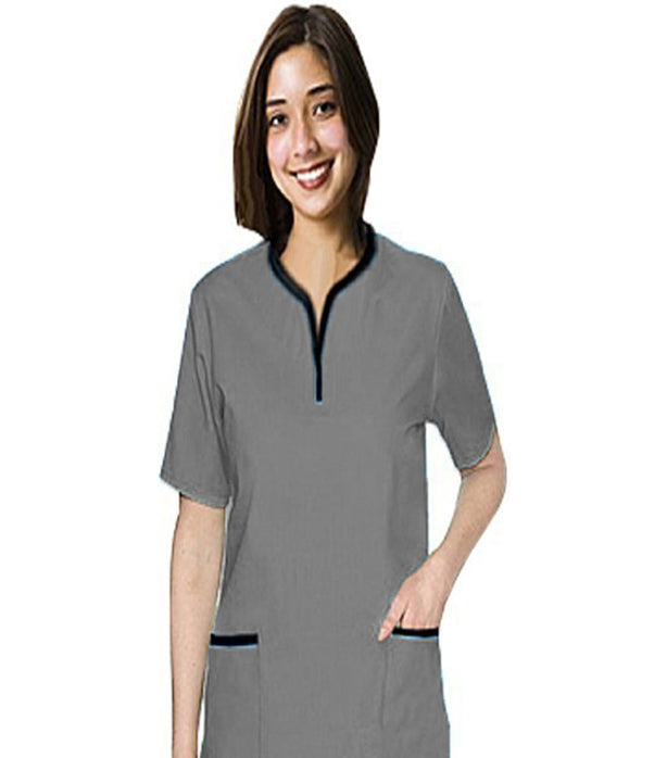 Unisex 2 Pockets Stretch Tunic Top
