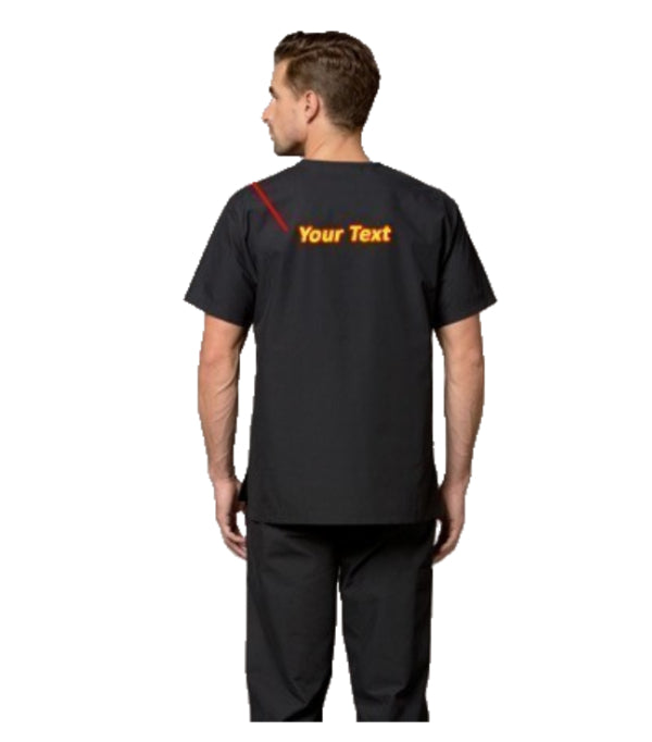 Stretchable Unisex Scrub Set - 4 Pockets (1 Pocket Top, 3 Pocket Pant), Half Sleeves