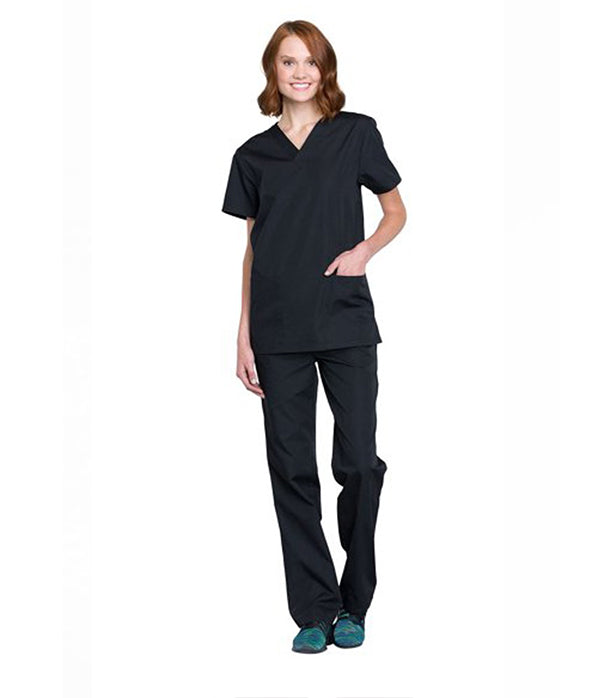 Stretch Women's Scrub Set - 4 Pockets, Half Sleeves (2-Pocket Top & 2-Pocket Pant)