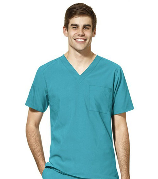 Poplin Unisex Scrub Set - 4 Pockets, Half Sleeves (1-Pocket Top & 3-Pocket Pant)
