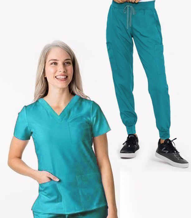 Stretch Women's Jogger Scrub Set
