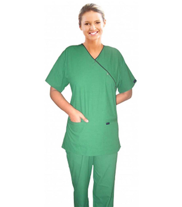 Women Stretch 5-Pocket Scrub Set