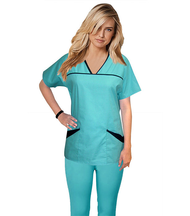 Women's Princess Seam Scrub Set