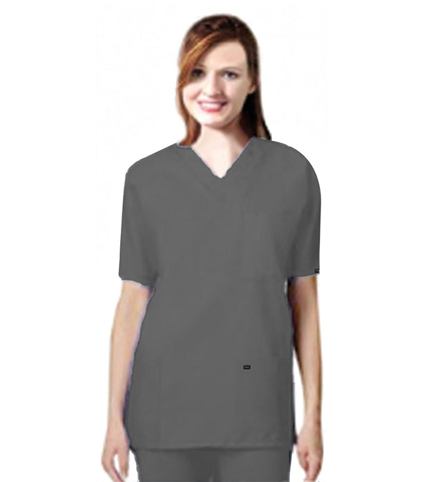 Stretchable Unisex Scrub Set V Neck- 9 Pockets (3 Pockets Top & 6 Pockets Pant), Half Sleeves