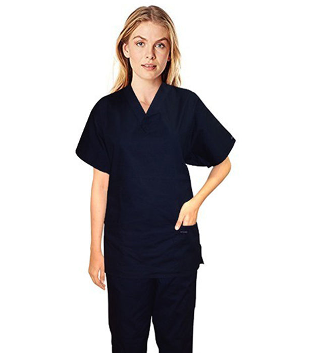 Unisex Stretch Solid 3-Pocket Normal Scrub Set